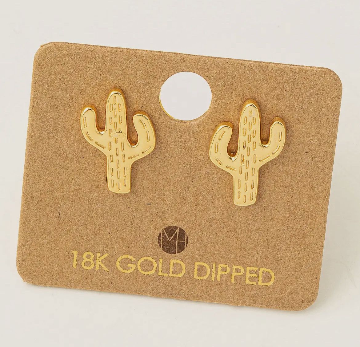 Mini Cactus Stud  Earrings