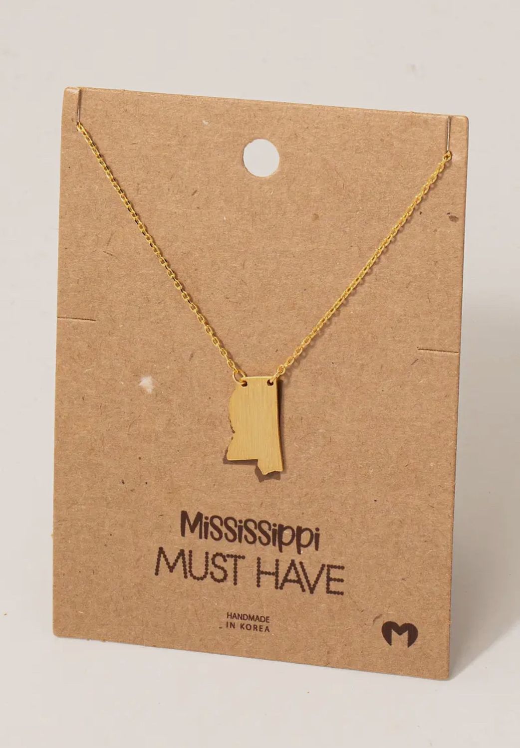 Mississippi Pendant Necklace