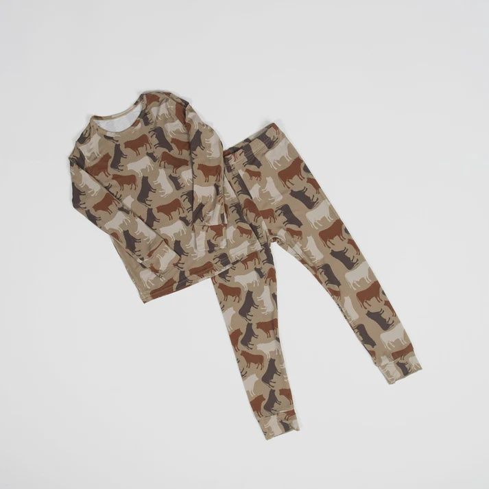 Bamboo Cow Camo Pajamas