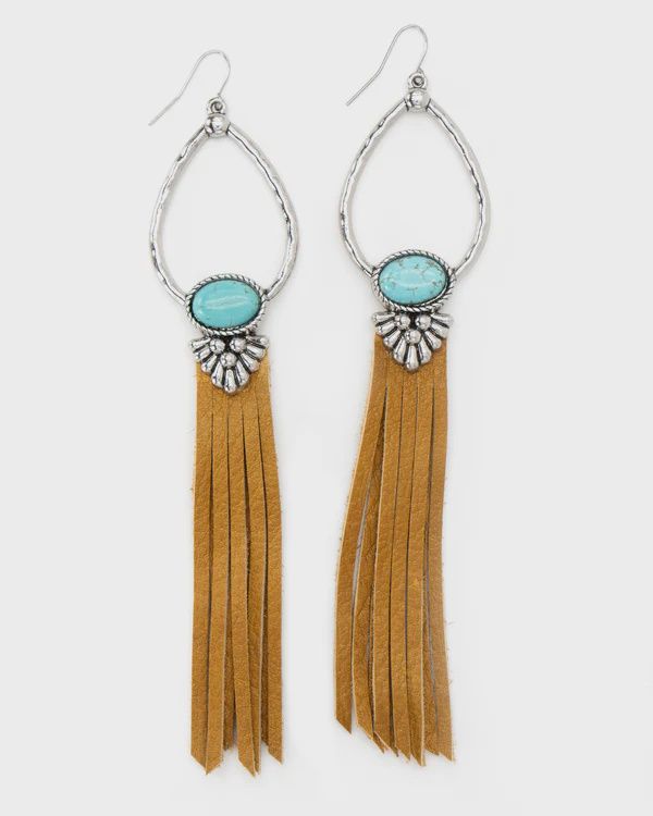 Metal Tear Drop Earrings