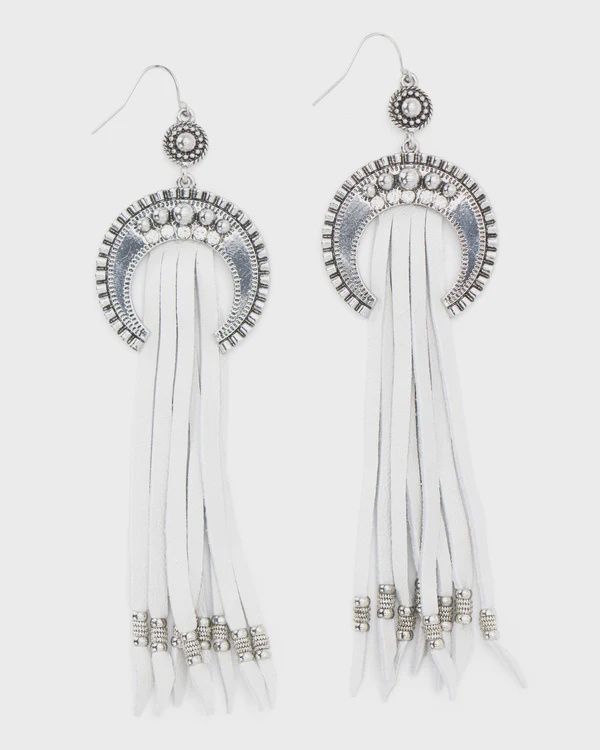 White Lightning Earrings