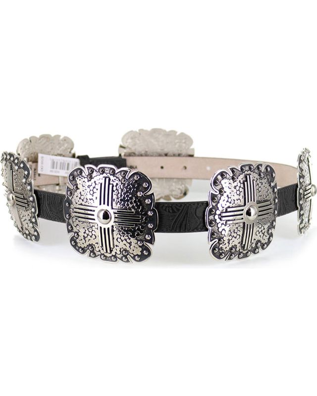 Women's Embossed Concho Belt