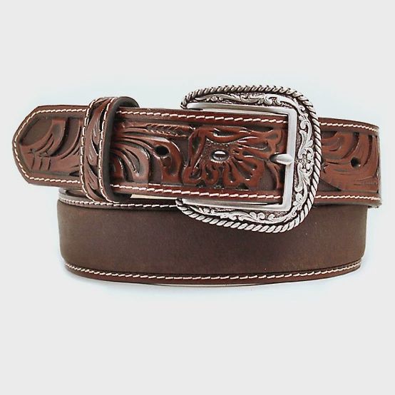 Men&#39;s Embossed Tabs Belt