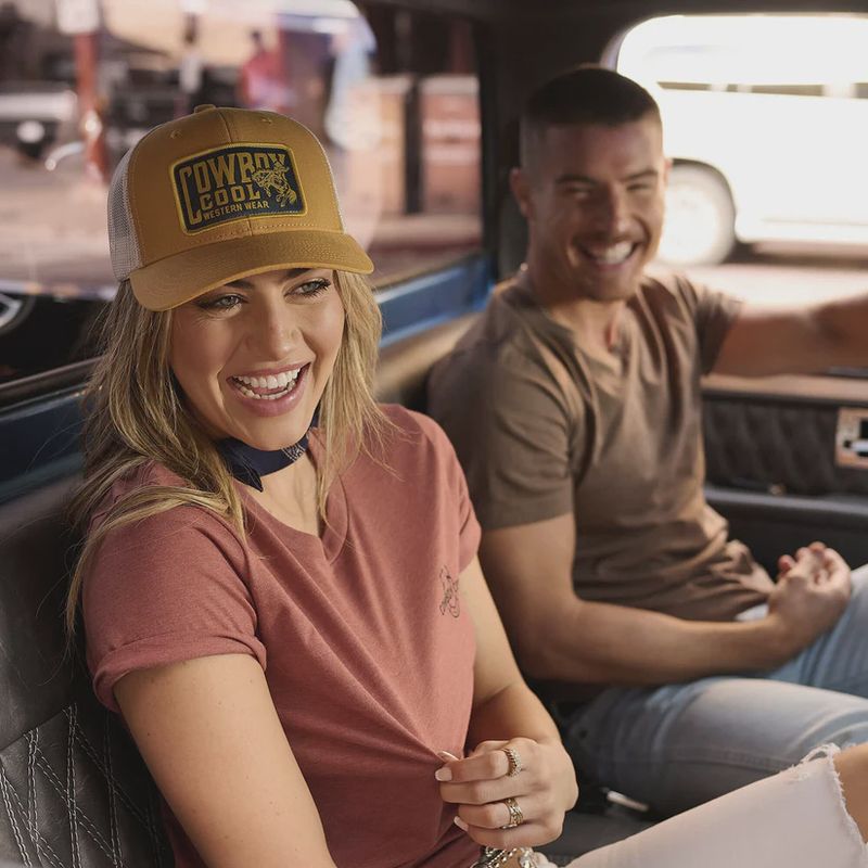 Roughrider Hat-OS/Mustard/Cream