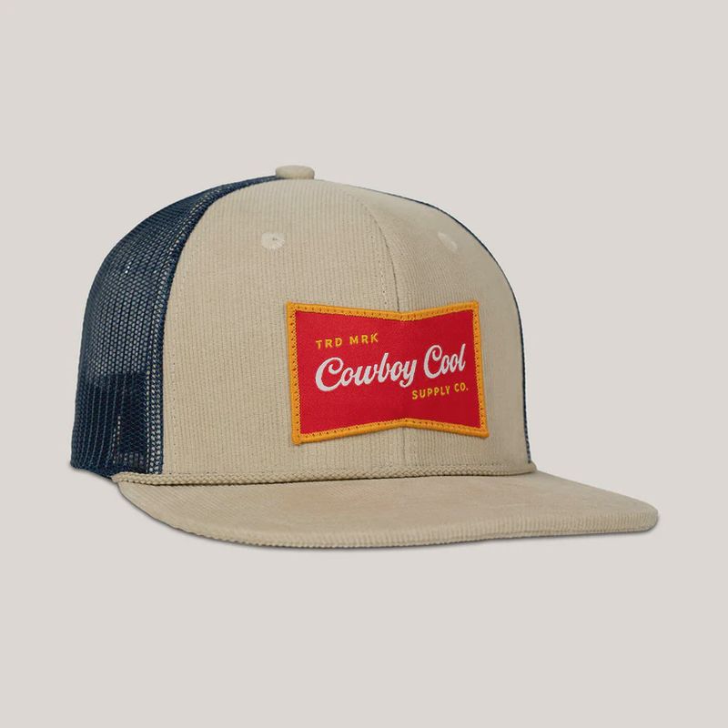 Banquet Hat-OS/Tan/Navy