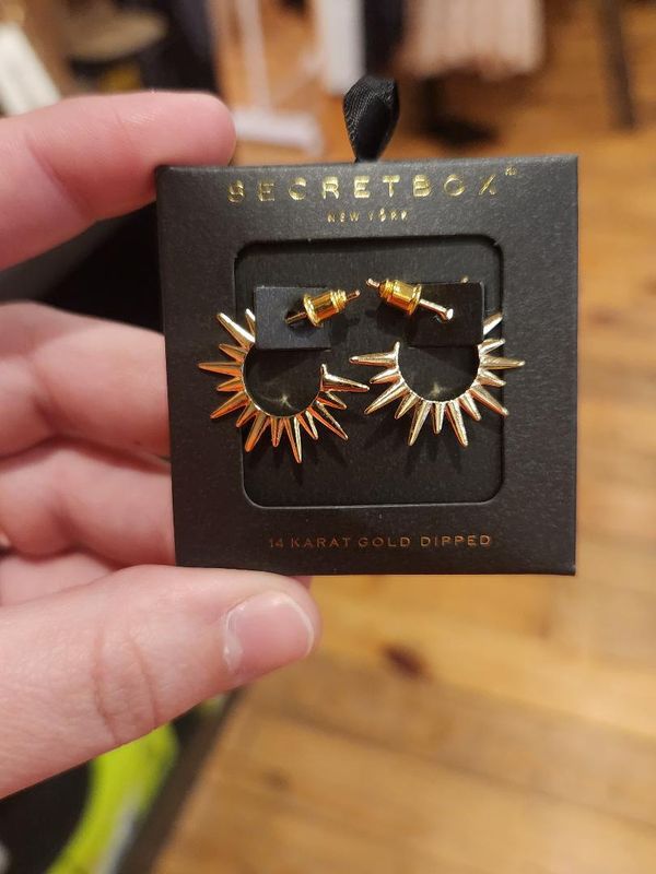 Secret Box Sunshine Hoop Earrings