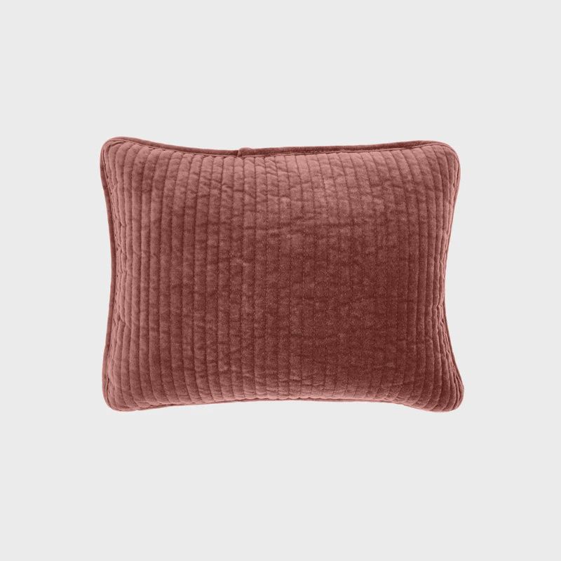 Stonewashed Cotton Velvet Boudoir-Salmon