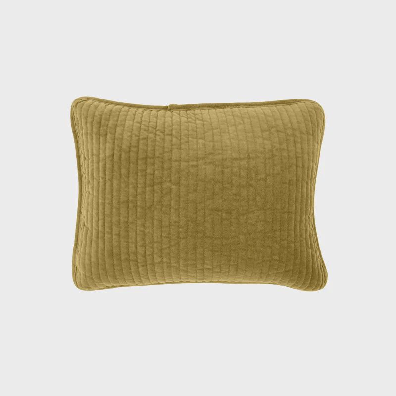 Stonewashed Cotton Velvet Boudoir Pillow-Tuscan