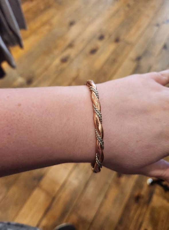 Antique Silver &amp; Copper Bracelet