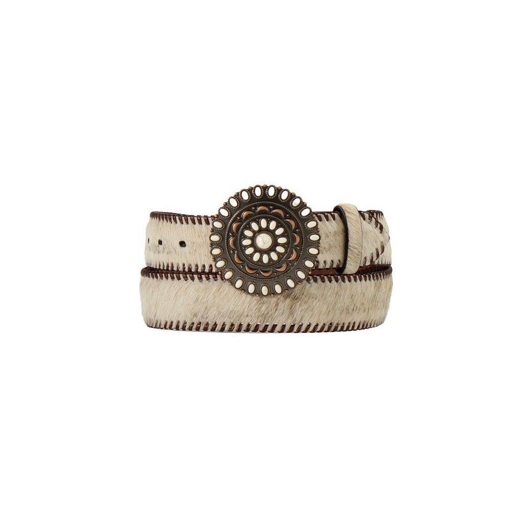 Women&#39;s Calf Hair Whipstitch Buckle