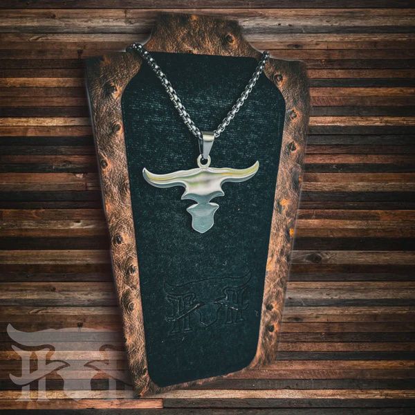 Longhorn- Stainless Steel Necklace and Pendant