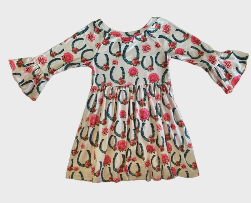 Horseshoe Rose Bell Dress