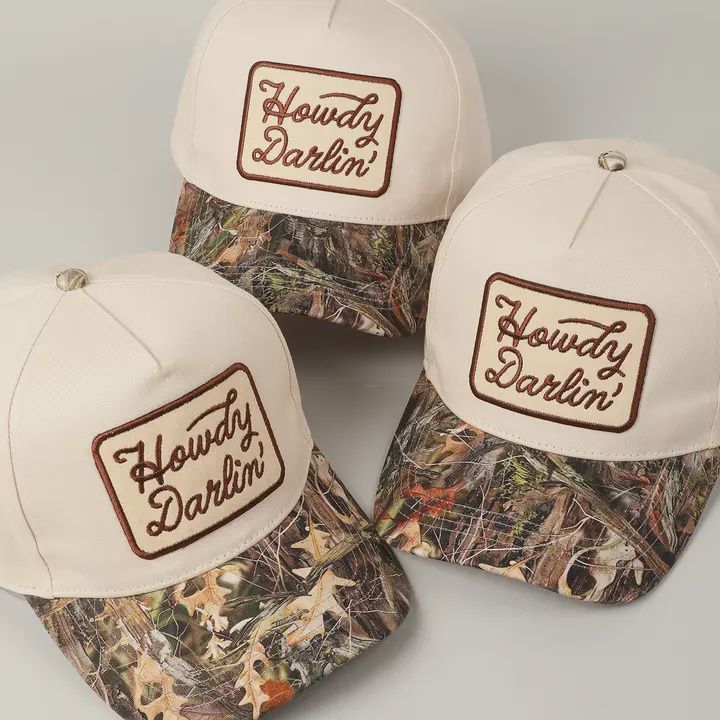 Howdy Darlin, Embroidery Patch Realtree Camo