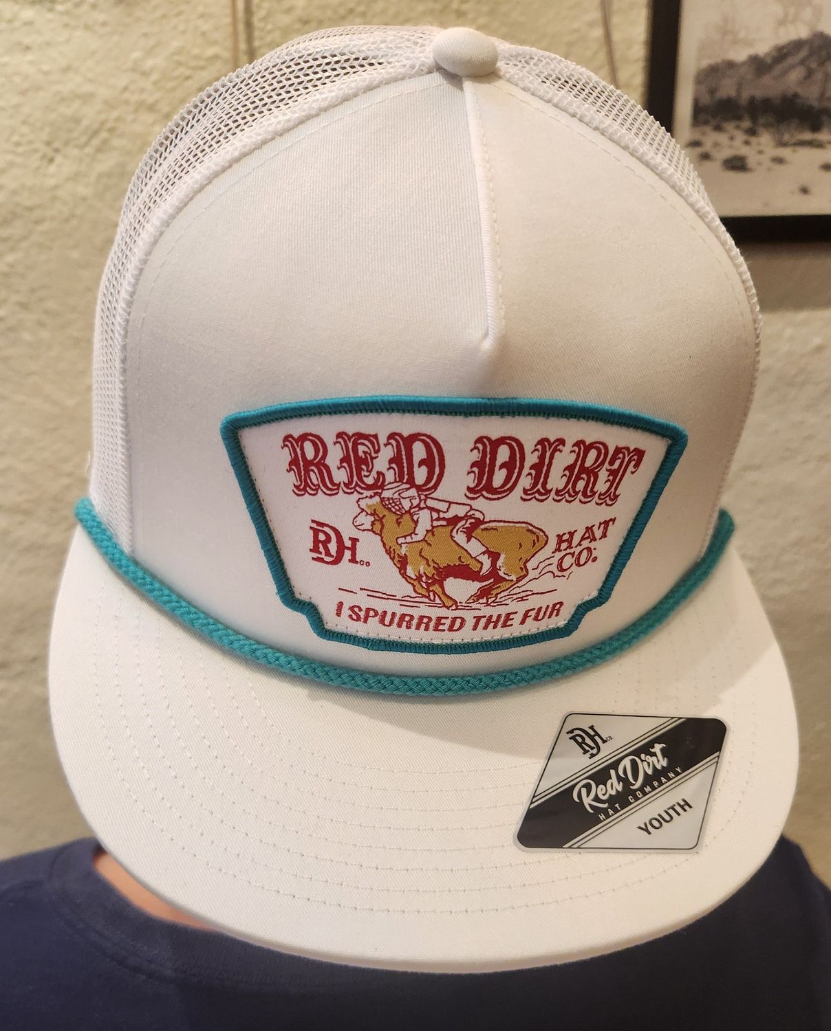 Mutton Bustin-White/ White - TQ  Youth