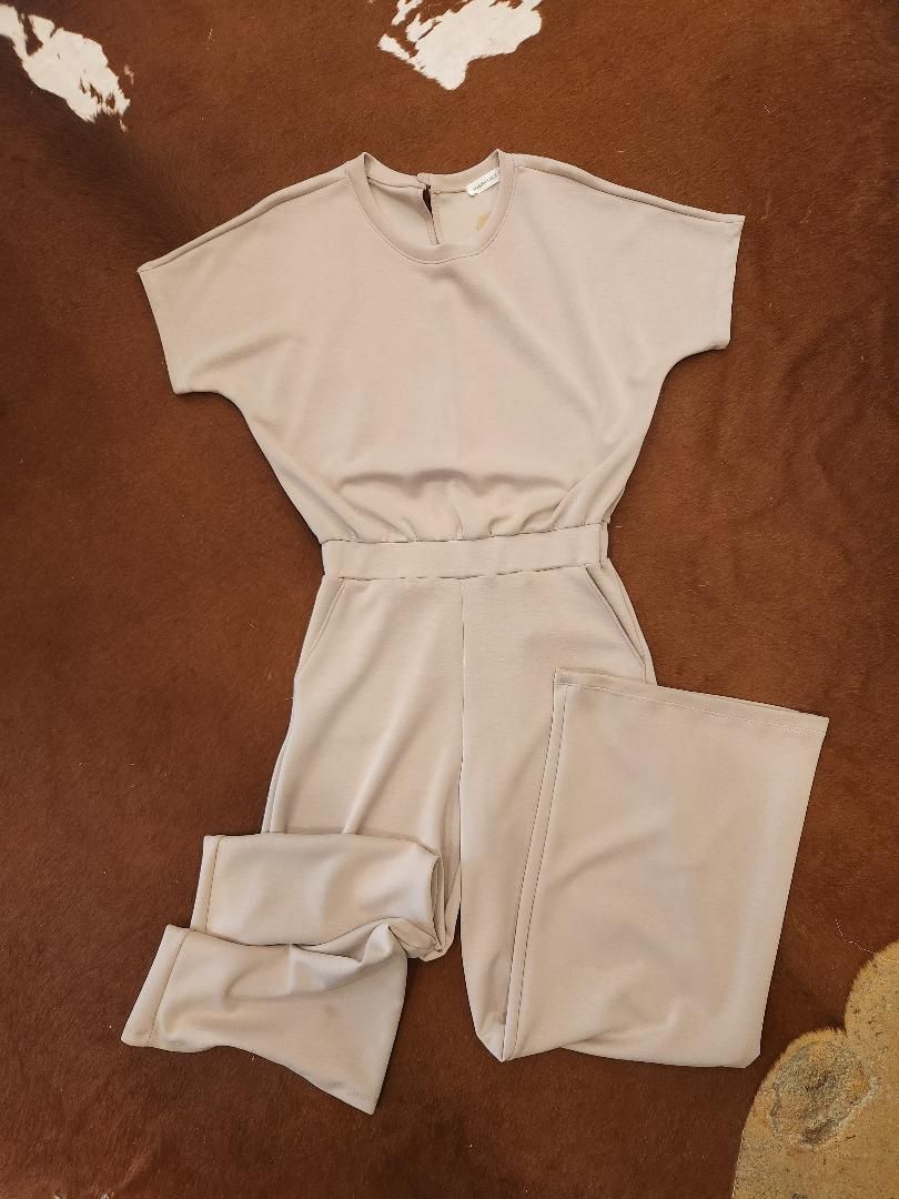 Techno Suave Drop Shoulder Jumpsuit W/ Pockets