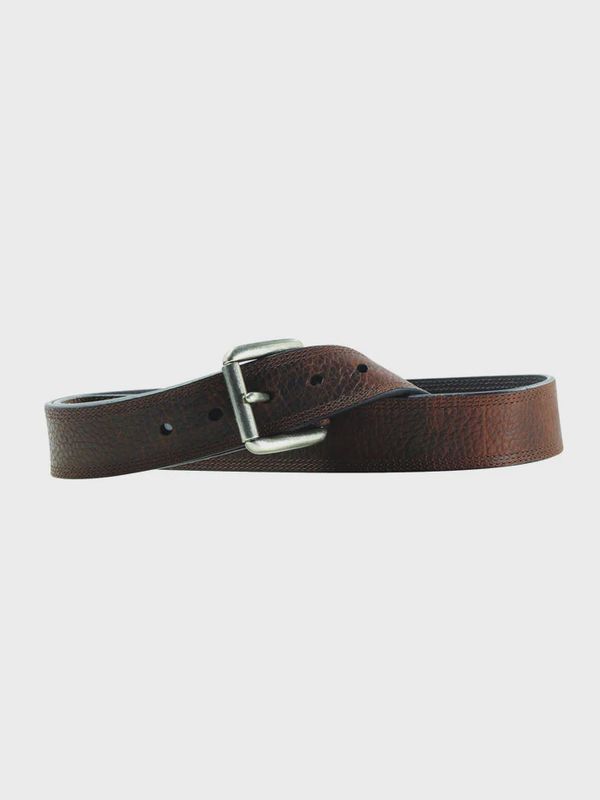 Mens Western Work Leather Belt Brown