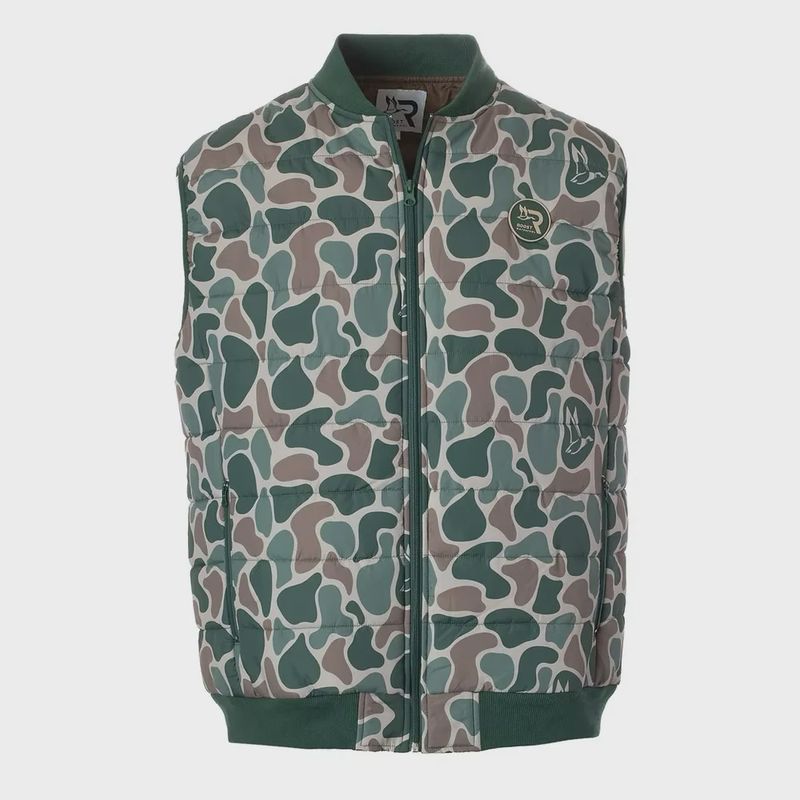Roost Camo Puffer Vest Youth