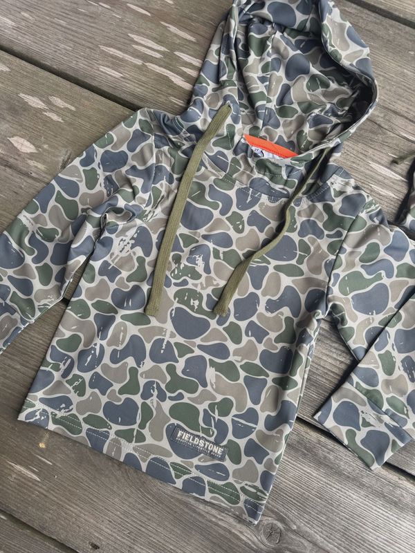 Youth Backwoods Camo Lightweight Hoodie