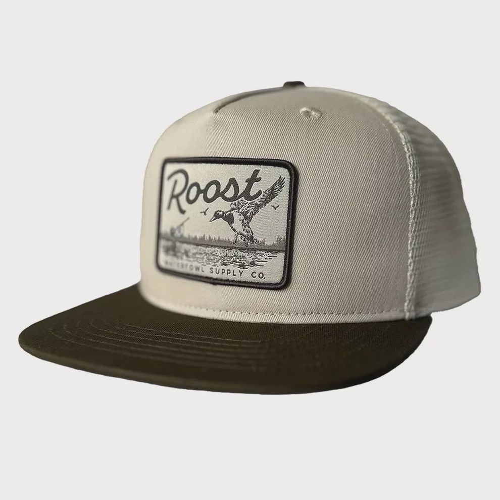 Roost Brown Bill Logo Patch Hat