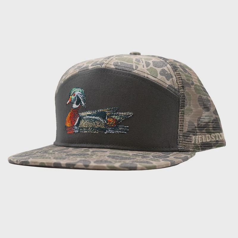 7 Panel Backwoods Camo Wood Duck Hat
