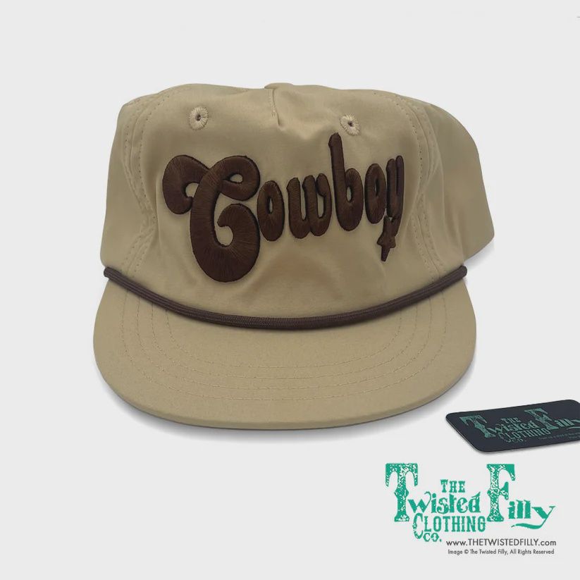 Cowboy 3D Embroidered Snapback Hat