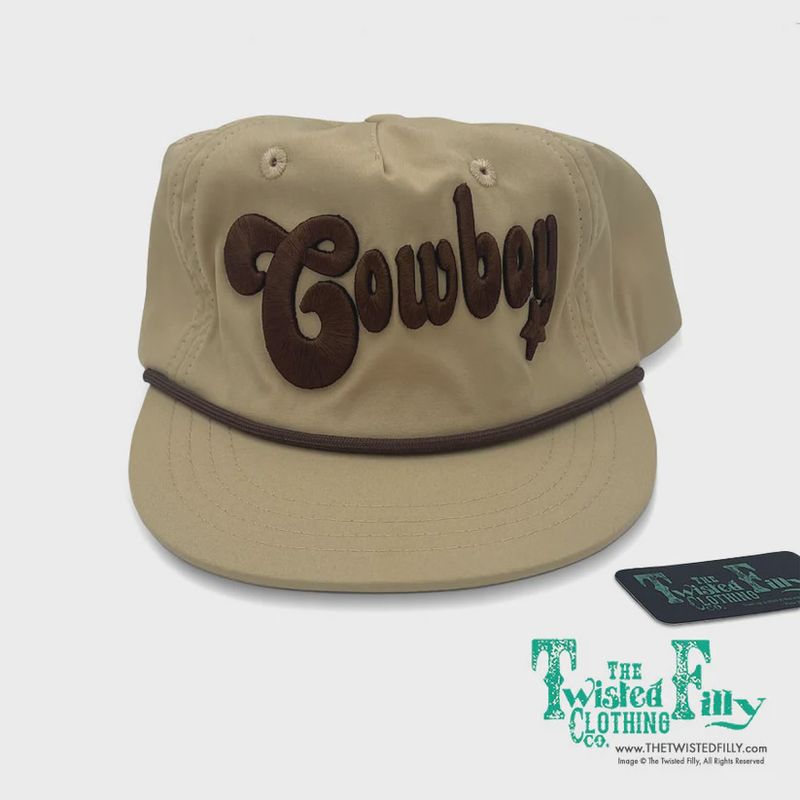 Cowboy 3D Embroidered Snapback Hat