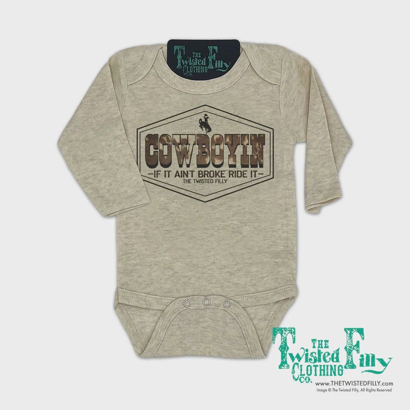 Triangle Cowboy-L/S Infant Onesie