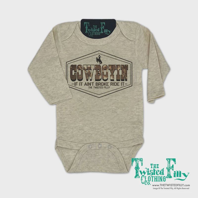 Triangle Cowboy-L/S Infant Onesie