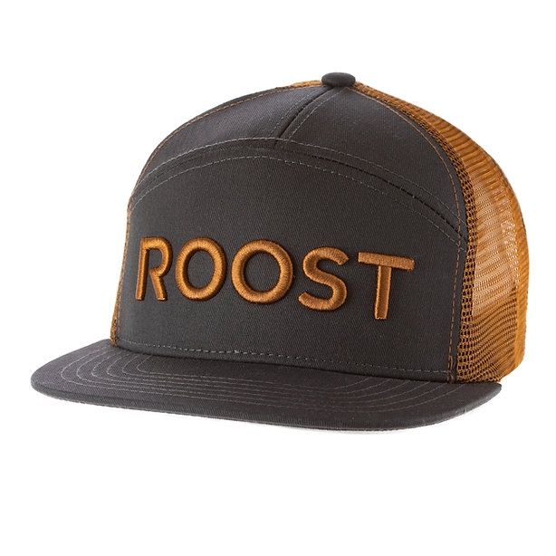 Roost Brown Embroider Hat