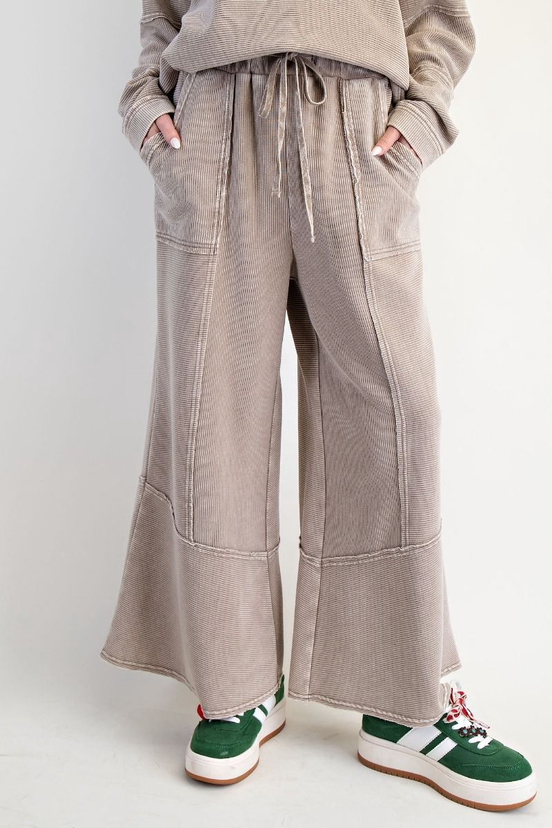 Textured Thermal Mineral Wash Pants