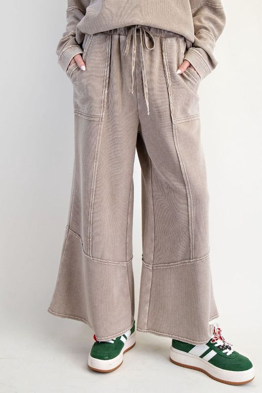 Textured Thermal Mineral Wash Pants