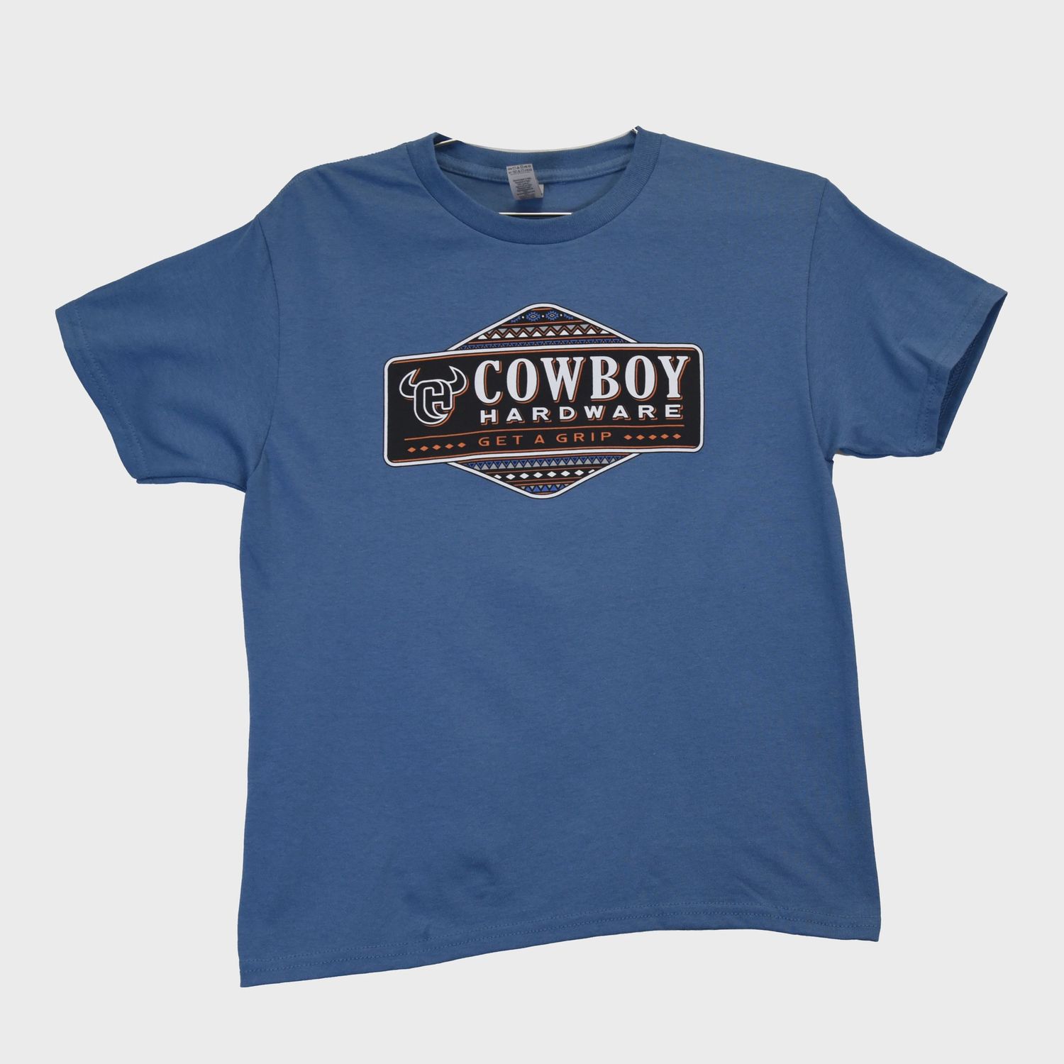 Infant/Toddler Boy&#39;s Indigo Blue Aztec Serape Short Sleeve Tee