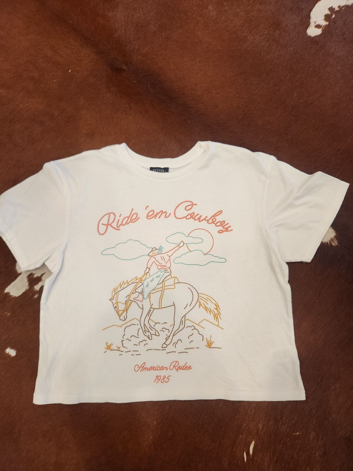 Short Sleeve Puff Ride Em Cowboy