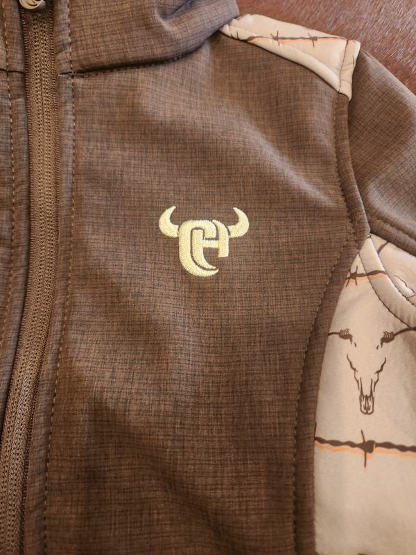 Youth Ghost Aztec Barb Accent Polyshell Jacket