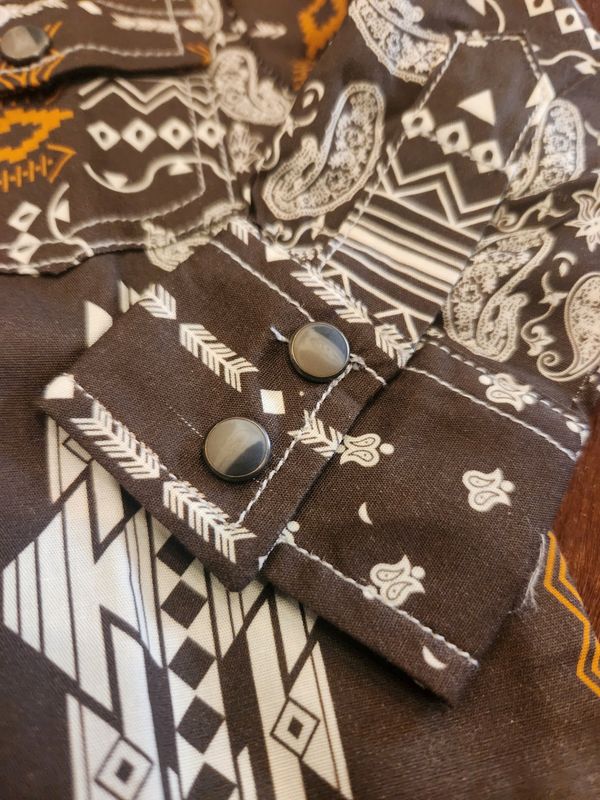 Infant Aztec Bandana Long Sleeve Romper