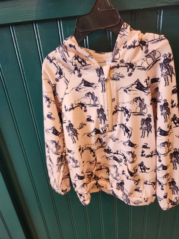 Boys Desert Scene Tan Hoodie