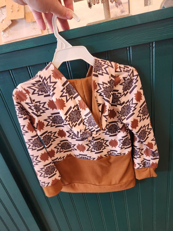 Boys Aztec printed hoodie