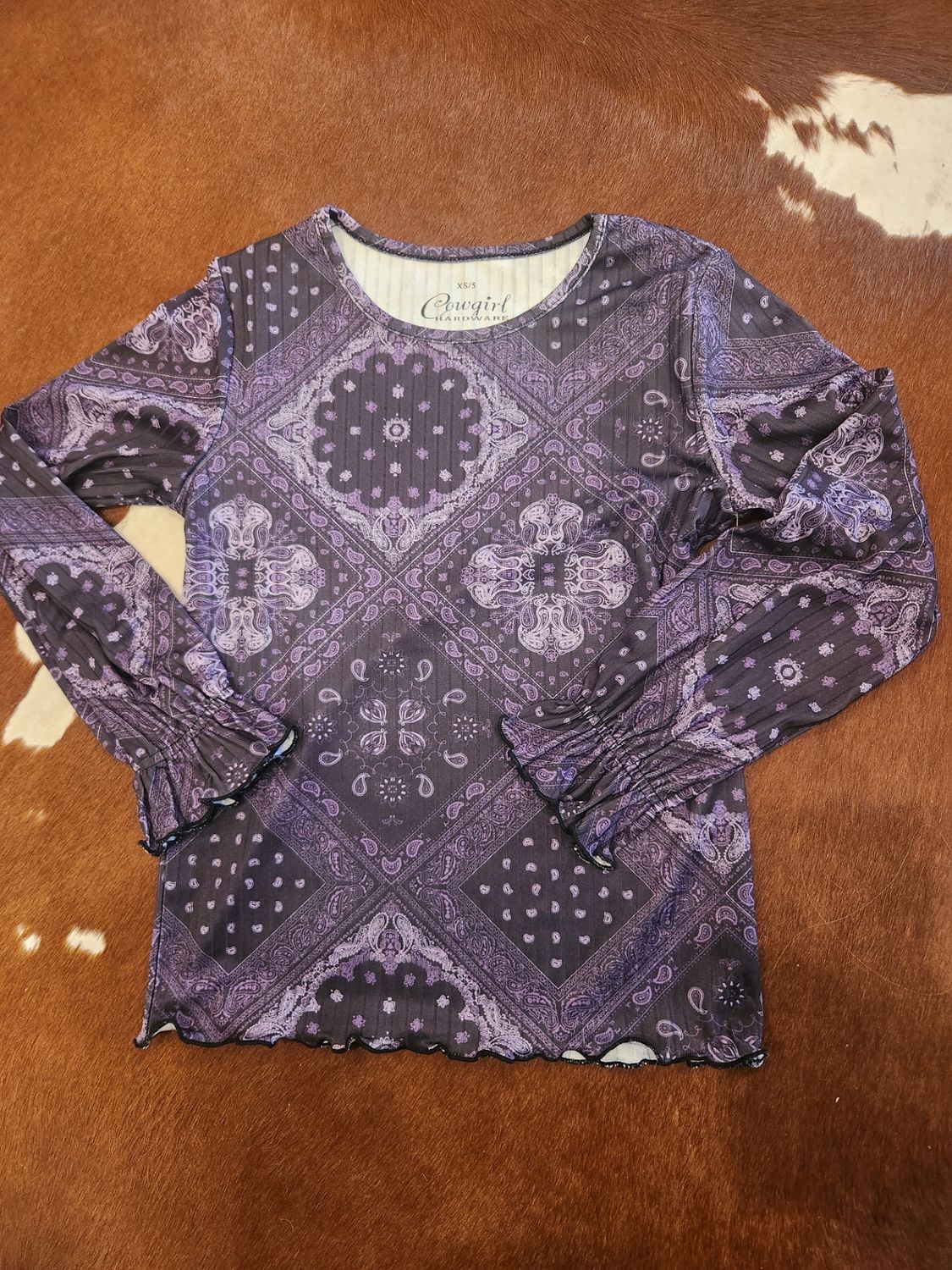 Toddler Classic Bandana Ribbed Long Sleeve Tee