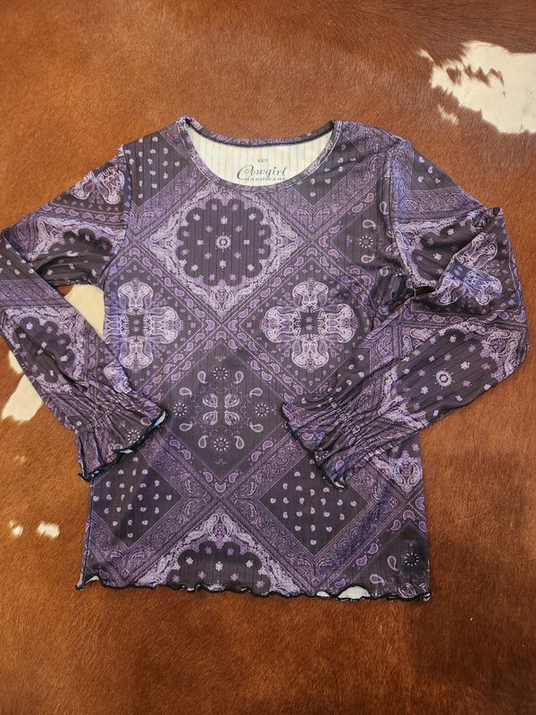 Toddler Classic Bandana Ribbed Long Sleeve Tee