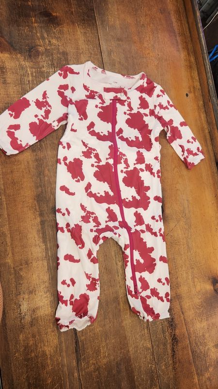 Infant Cow Print Romper