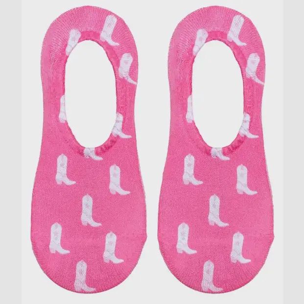 Pink Boots Liner Socks