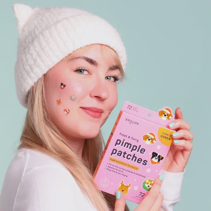 Christmas Holiday Frosty &amp; Furry Hydrocolloid Pimple Patches