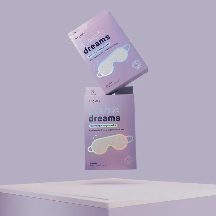 Cosmic Dreams Warming Sleep Masks, Spa Eye Masks - 3 Pk