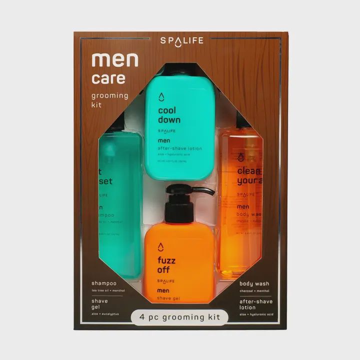 Men&#39;s Hair &amp; Body Care Grooming Kit, Men&#39;s Skincare - 4 Pc