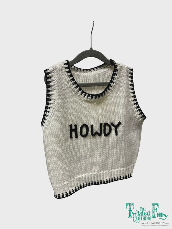Howdy Toddler Sweater Vest