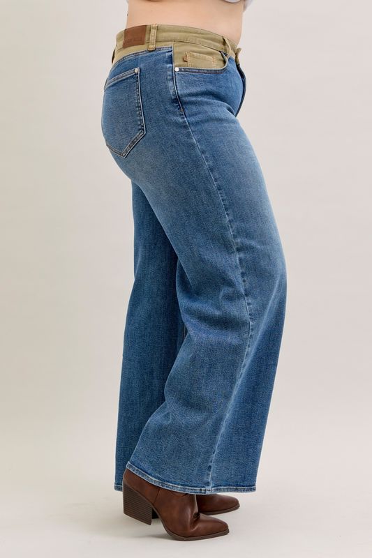 MR Column Straight With Corduroy Waist-PLUS