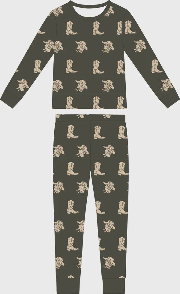 Camo Cowboy Two Piece Pajama Set