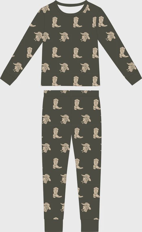 Camo Cowboy Two Piece Pajama Set