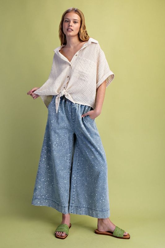 Striped Linen Button Down Shirt