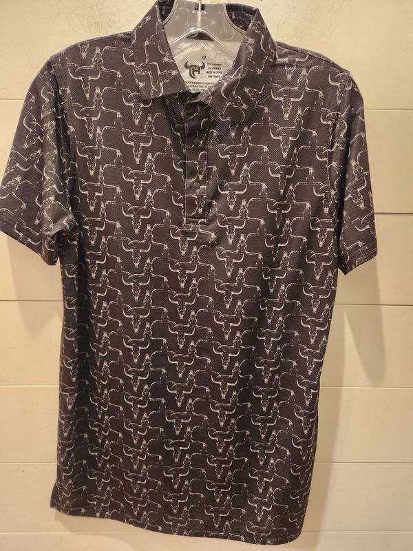 Hombre Skull Short Sleeve Golf Knit